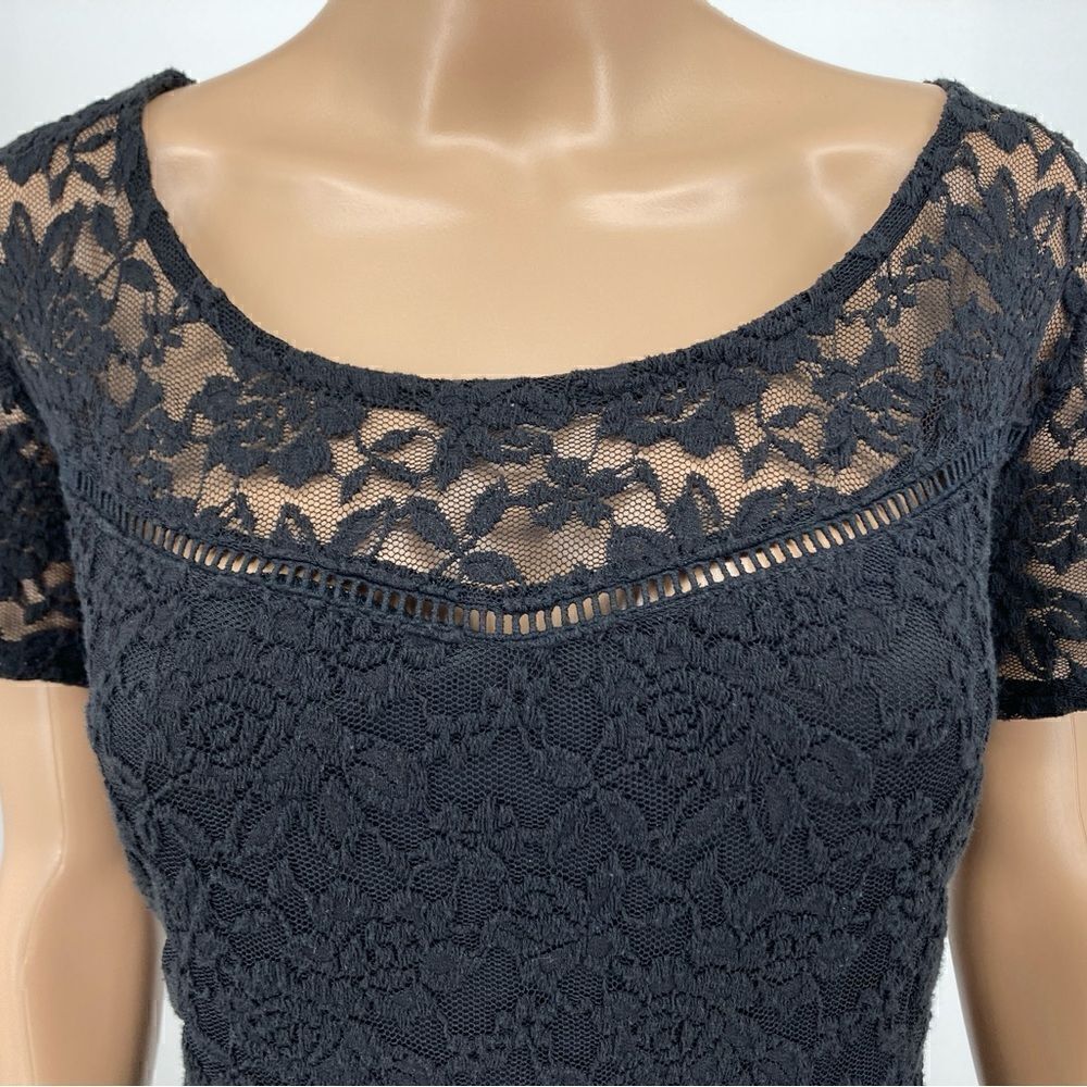 Torrid Black Lace Scoop Skater Dress Size 18 - Picture 3 of 12
